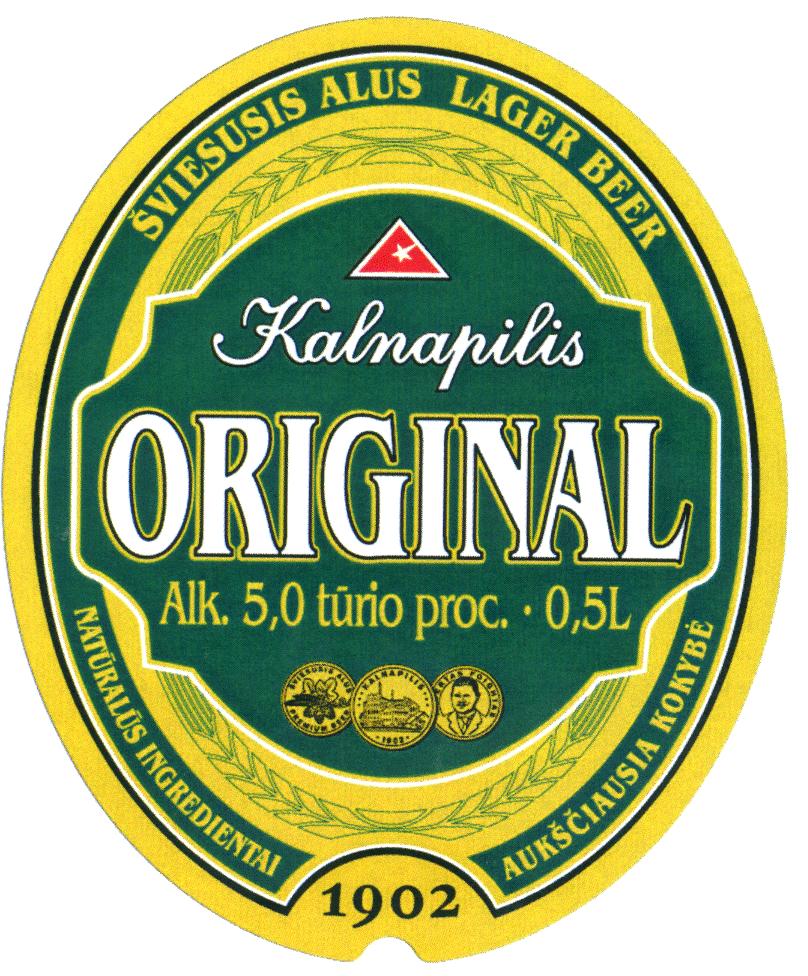 Prekės ženklas: Kalnapilis ORIGINAL